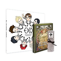 EXO : A DAY IN EXOPLANET 세트 (전3종) : 엑소 컬러링북+색연필+롤케이스
