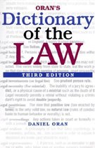 Oran's Dictionary of the Law (3rd Edition/ Paperback)