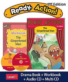 Ready Action 1: The Gingerbread Man (Student Book+Workbook+Audio CD+Multi-CD/ 2nd Ed.)