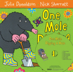 One Mole Digging A Hole (Paperback+CD:1)