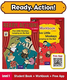 <font title="Ready Action 1: Five Little Monkeys Jumping on the Bed SB+WB (with App QR)">Ready Action 1: Five Little Monkeys Jump...</font>
