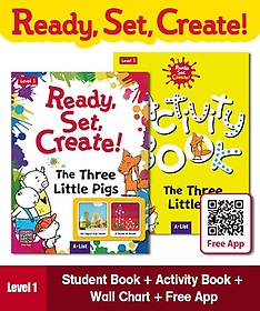 <font title="Ready, Set, Create! 1: The Three Little Pigs SB+WB (with App QR+Wall Chart)">Ready, Set, Create! 1: The Three Little ...</font>