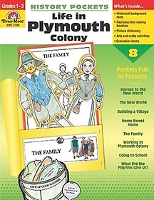 EM 3700 History Pockets- Life in Plymouth Colony Grade 1-3