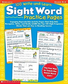 <font title="100 Write-And-Learn Sight Word Practice Pages">100 Write-And-Learn Sight Word Practice ...</font>