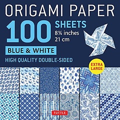 <font title="ORIGAMI PAPER 100 SHEETS BLUE & WHITE 8 1/4