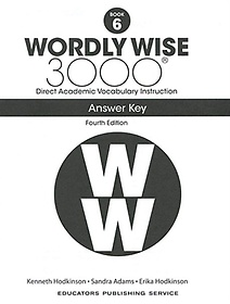 Wordly Wise 3000: Book 6 Answer Key