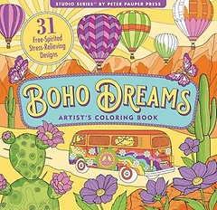 Boho Dreams Adult Coloring Book