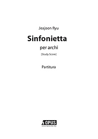 Sinfonietta: per archi(Study Score)