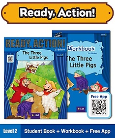 <font title="Ready Action Level 2: The Three Little Pigs SB+W (with QR)">Ready Action Level 2: The Three Little P...</font>